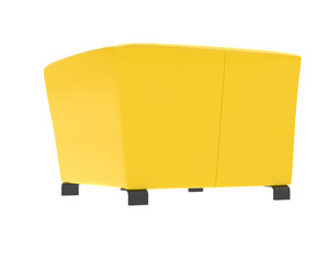 Armchair isolated on background. 3d rendering - illustration