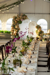 wedding table setting