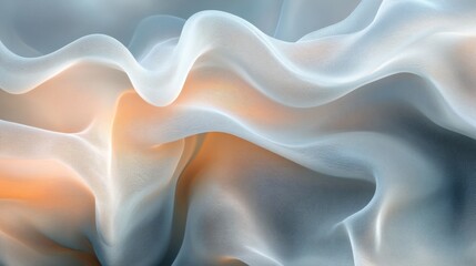 Obraz premium Soft flowing fabric reveals gradients of color and light