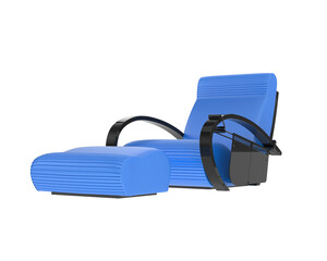 Armchair isolated on background. 3d rendering - illustration