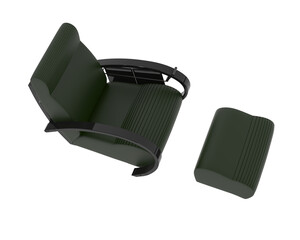 Armchair isolated on background. 3d rendering - illustration