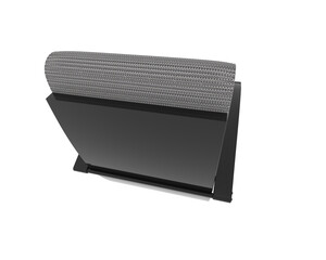 Armchair isolated on background. 3d rendering - illustration