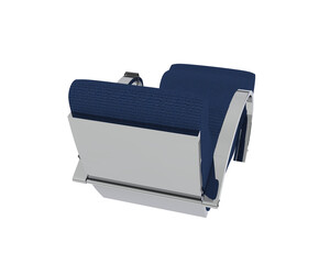 Armchair isolated on background. 3d rendering - illustration