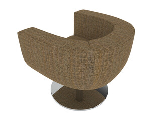 Armchair isolated on background. 3d rendering - illustration