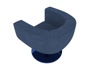 Armchair isolated on background. 3d rendering - illustration