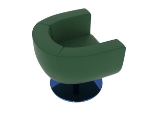 Armchair isolated on background. 3d rendering - illustration