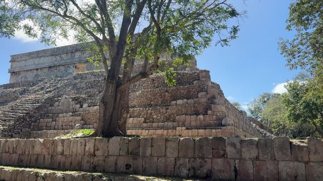 historical ruins of the mayans of uxmal in m&eacute;rida yucatan mexicoe