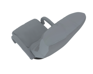 Armchair isolated on background. 3d rendering - illustration