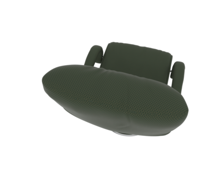 Armchair isolated on background. 3d rendering - illustration