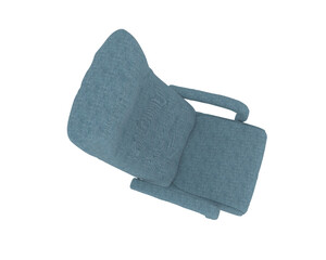 Armchair isolated on background. 3d rendering - illustration