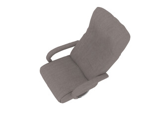 Armchair isolated on background. 3d rendering - illustration