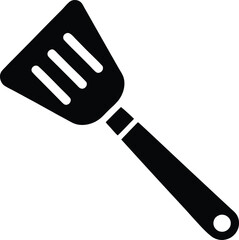 spatula black and white silhouette vector design