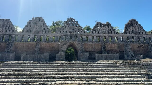 historical ruins of the mayans of uxmal in m&eacute;rida yucatan mexicoe