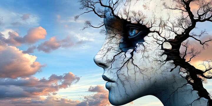 dementia mental health and aging concept
