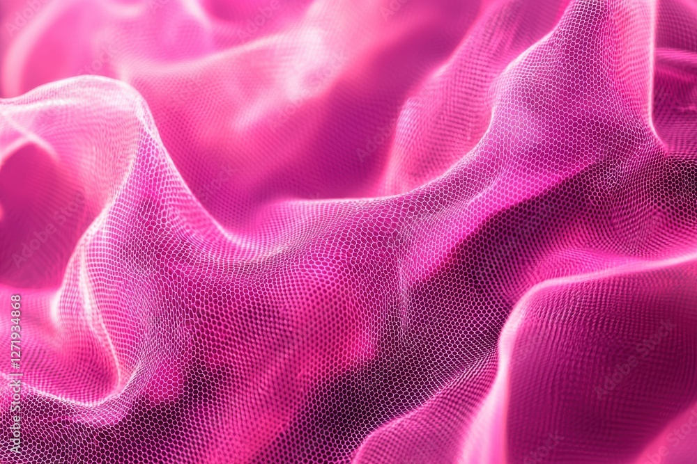 Poster abstract pink mesh background with flowing, dynamic waves, creating a captivating and modern visual 
