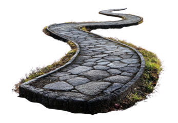 PNG Journey path background isolated landscape.