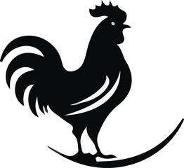 Silhouette Cock vector design, Cock logo and icon Design, Cock Illustration vector design © Roma Digital