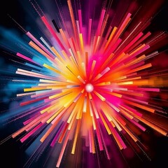 abstract background with rays