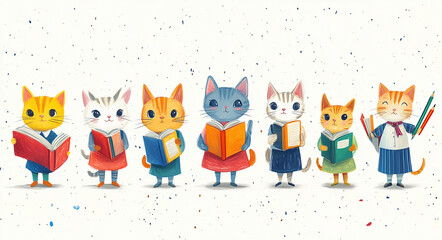 Set of cats