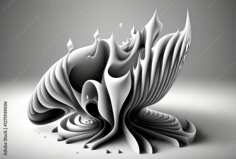 Poster abstract formations in topaz artwork showcase dynamic structures