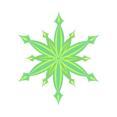 green star icon with colorful lines