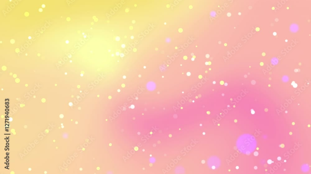 Poster soft pink and yellow gradient bokeh background animation
