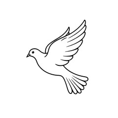 Obraz premium white dove flying