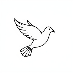 Fototapeta premium vector illustration of dove