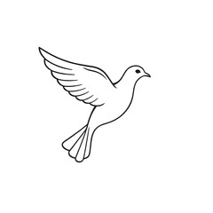 Obraz premium dove of peace vector illustration