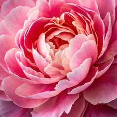 Pink Peony Blossom Close-up Macro Photography of Delicate Petals,Floral Beauty,Nature, Peony,Flower Flower Photography,Macro Photography