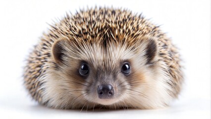 Obraz premium Hedgehog on white background