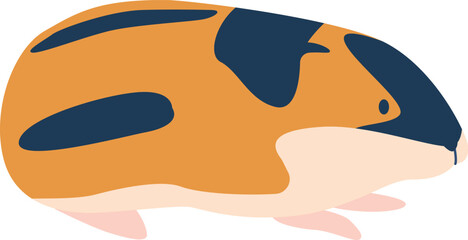 Arctic lemming rodent animal vector illustration