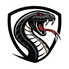 Adobe Illustrator Artwork The black mamba mascot. esport logo design Vector.