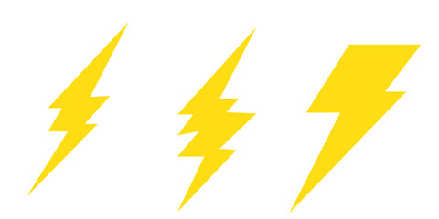 Flash icon Thin line art collection