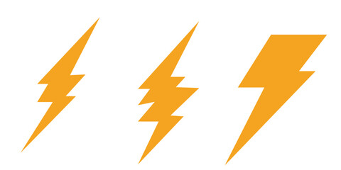 Flash icon Thin line art collection