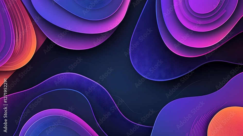 Poster hyper-modern gradient background with mesmerizing colors, ideal for contemporary and artistic projec