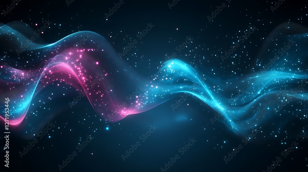 Aufkleber minimalistic glowing gradient with smooth transitions, modern and sleek design for creative projects