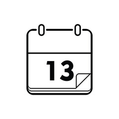 calendar icon isolated on white background
