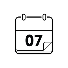 calendar icon isolated on white background