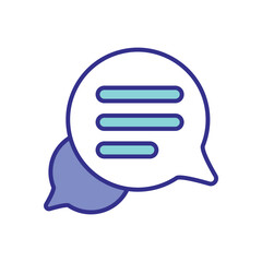 Chat icon vector stock illustration