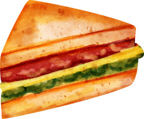 watercolor sandwich
