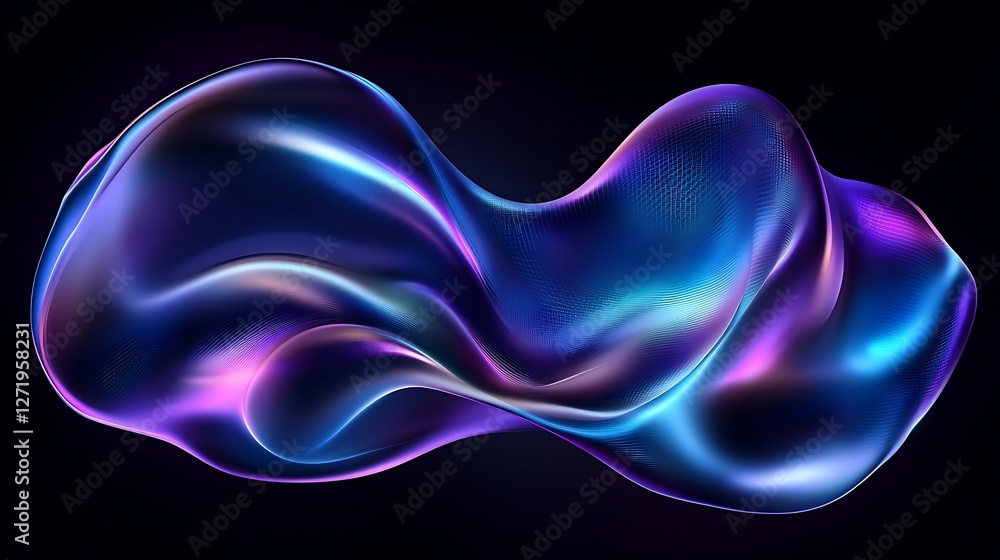 Poster vibrant futuristic color gradient, a dynamic and modern background for creative and digital projects