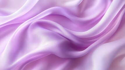 Luxurious soft purple silk fabric draped in elegant folds