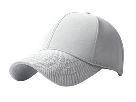gray baseball cap with curved brim and textured fabric. Ideal for casual wear