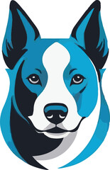 Colorful Dog vector design, Dog Logo and Icon Design, Dog vector design, Silhouette Dog vector design