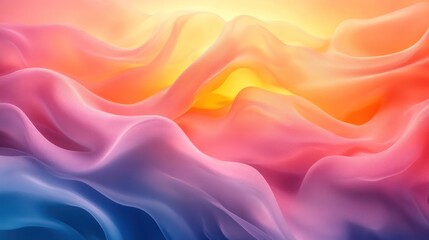 Obraz premium Abstract sunset fabric waves, design background