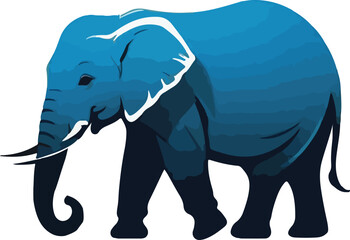 Colorful Elephant Illustration vector design, Elephant logo and icon Design, Elephant vector design