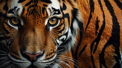 Fototapeta premium Tiger close-up of face