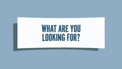 What are you looking for.. A card isolated on blue background.