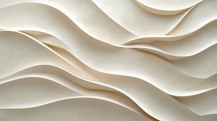 Obraz premium Abstract beige waves create a serene and elegant background